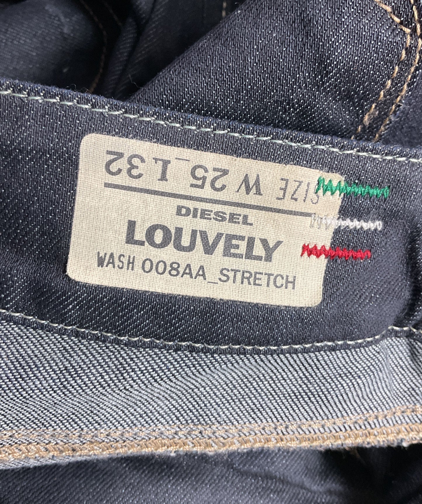 Diesel Louvely Stretch Slim Leg Jeans Blue 25W 32L