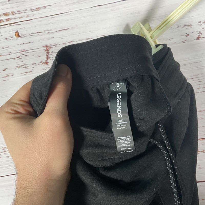 Legends Black Logo Print Jogger Sweatpants - Size S