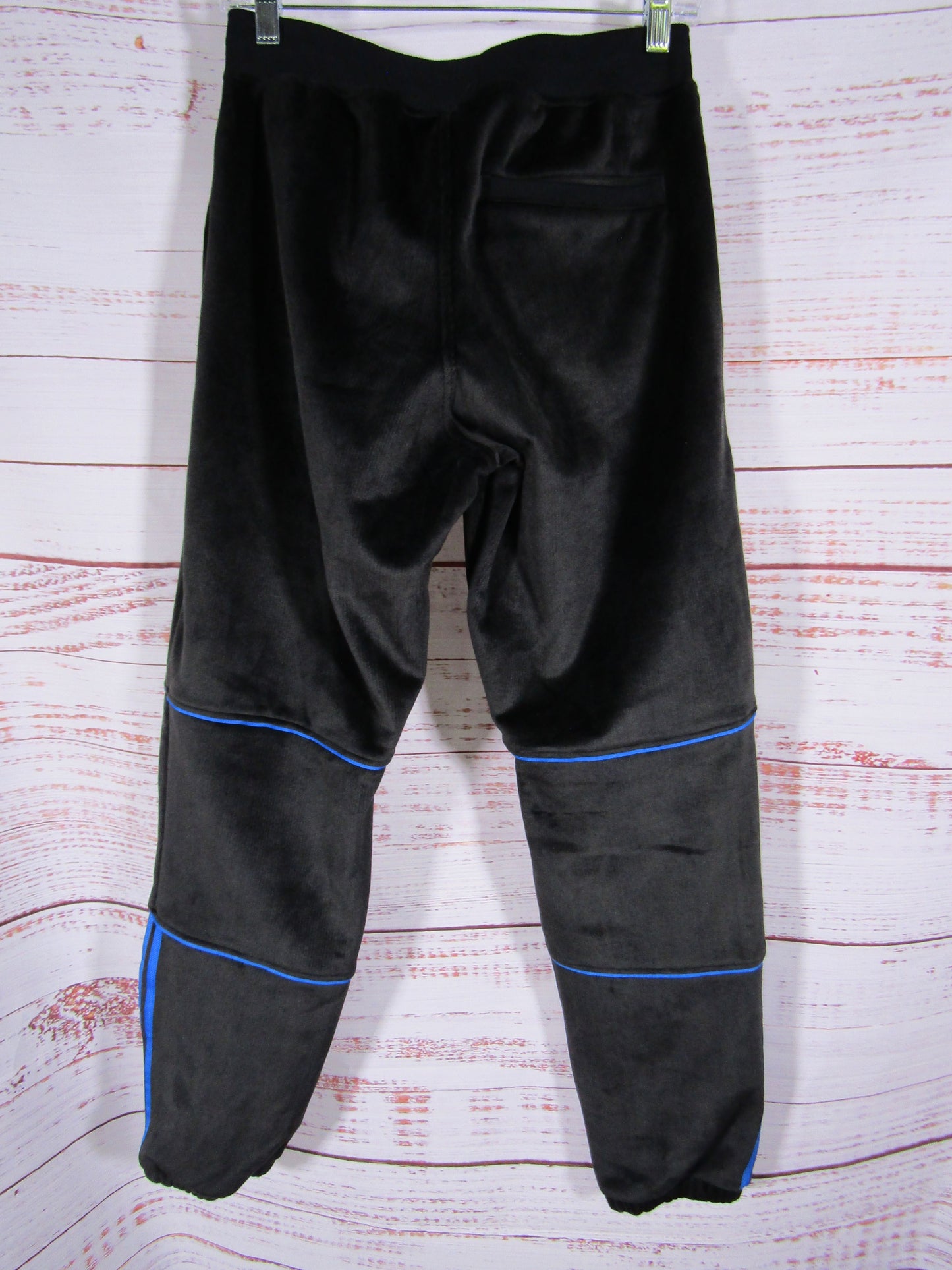 adidas Tyshawn Men's Black Velour Track Pants Size XS HN1843