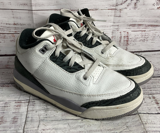 Nike Air Jordan 3 Retro Unisex Kids Sneakers Cement Grey 2Y
