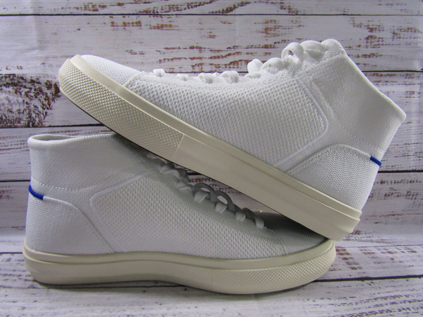 Rothy's The High Top Women's White Knit High Top Sneakers Size 9