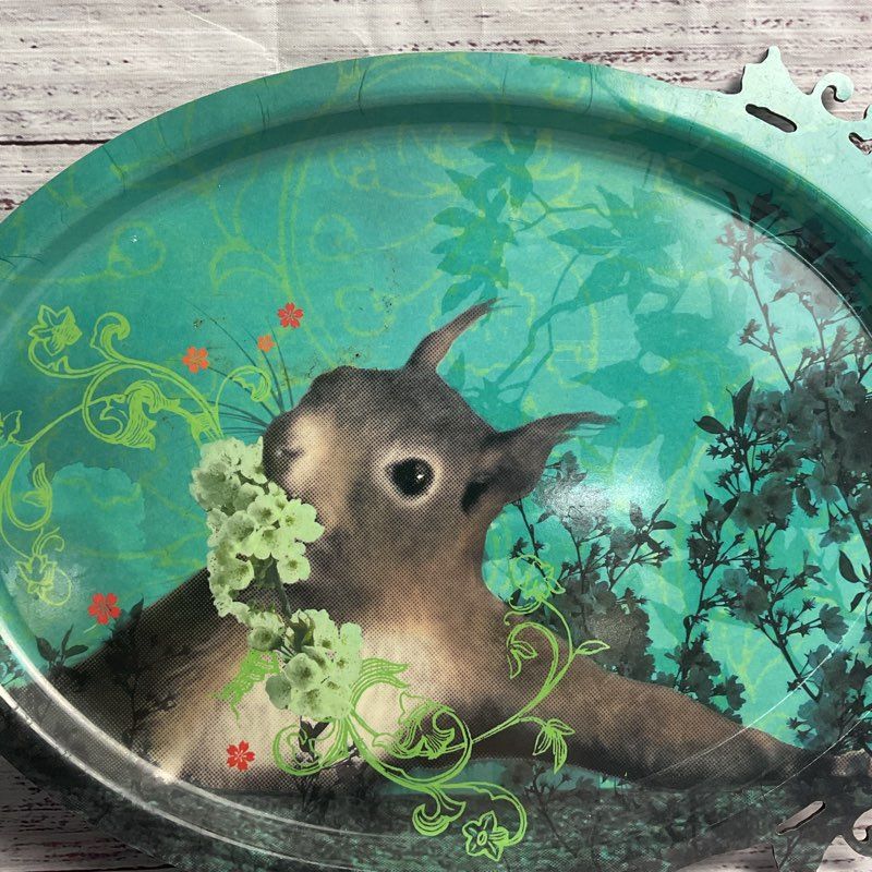 VTG. Ibride 16" Squirrel Tray W/ Scrollwork Made In France