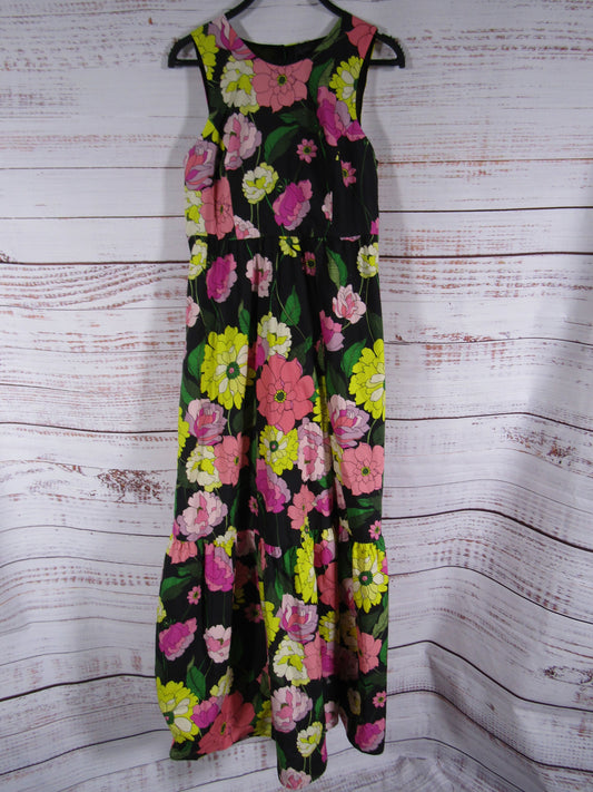 Johnny Was Cassia Women's Multi-Color Floral Cotton Maxi Dress Size S L37223-3