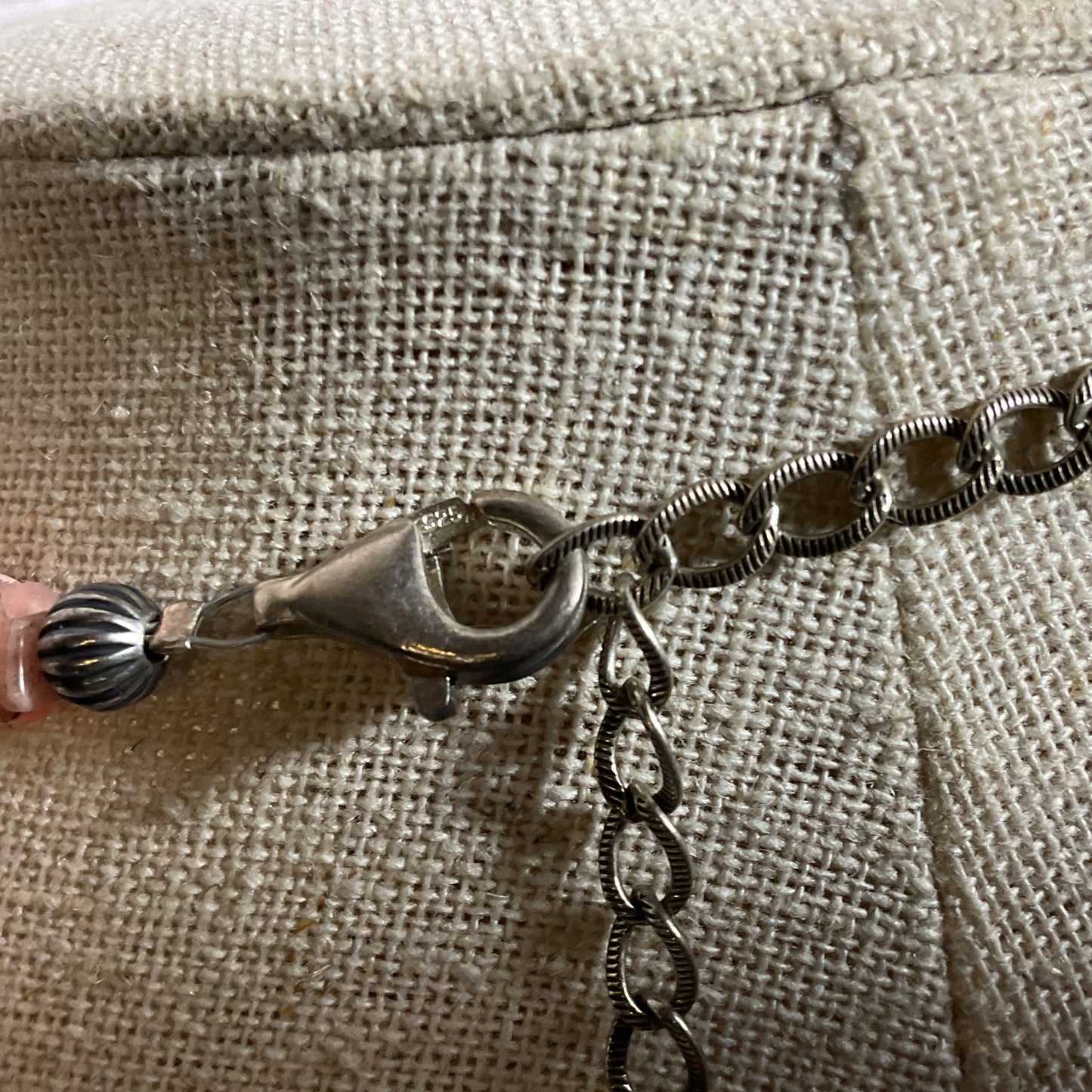 VTG. CAROLYN POLLOCK RELIOS Sterling Silver Beaded Multi Gemstone Necklace- 19"