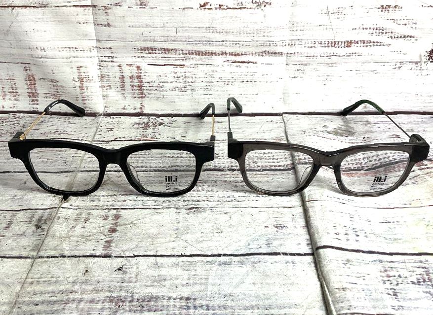 ill.i Optics by Will.i.am Set of 2 WA579V03/01 Eyeglass Frames Multicolor
