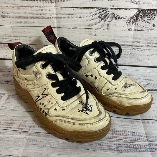 ZADIG & VOLTAIRE Blaze Crush Women's White Sneakers- SZ 38