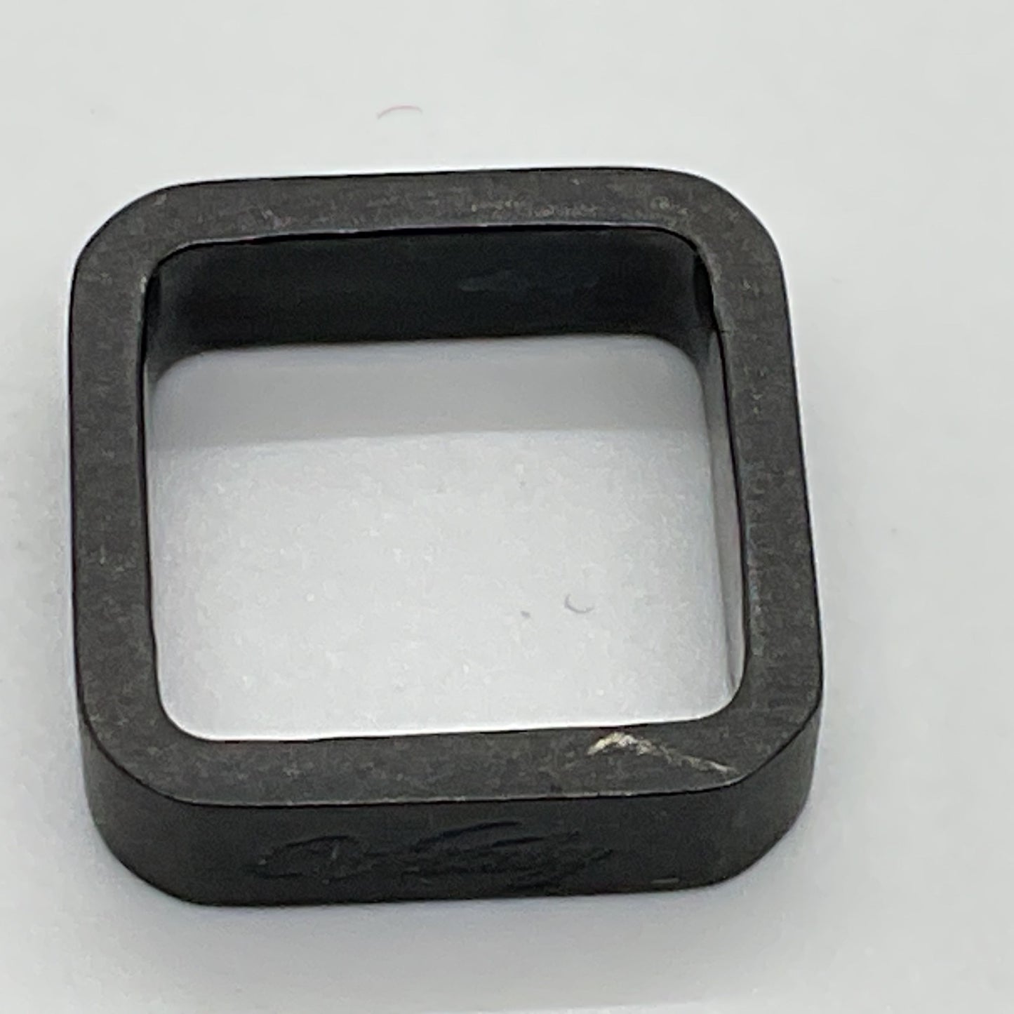 VITALY Designs Black Matt Square Shape Ring- SZ 4