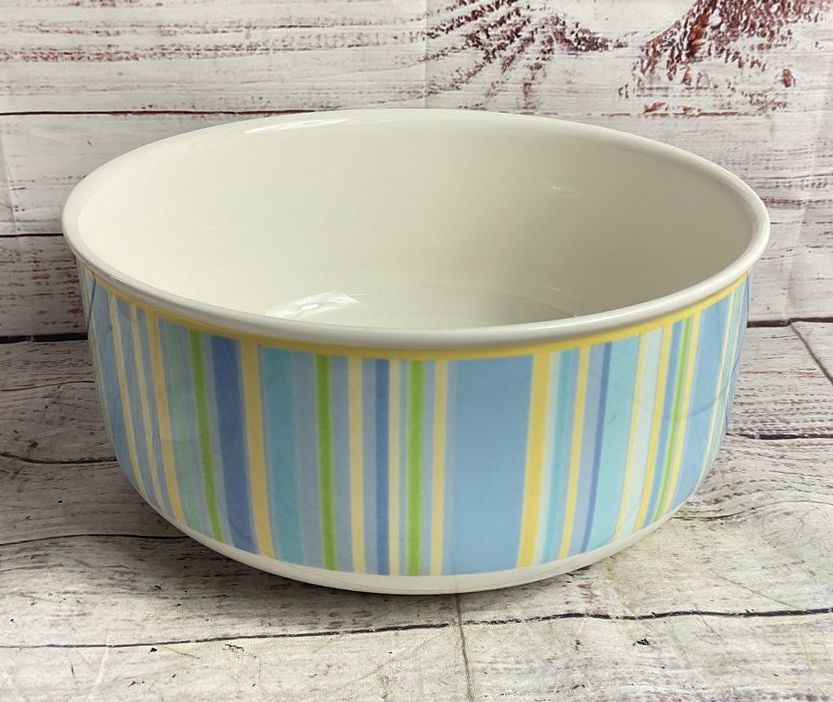 Villeroy & Boch Twist Candy Pattern 9" Serving Vegetable Bowl Multicolor