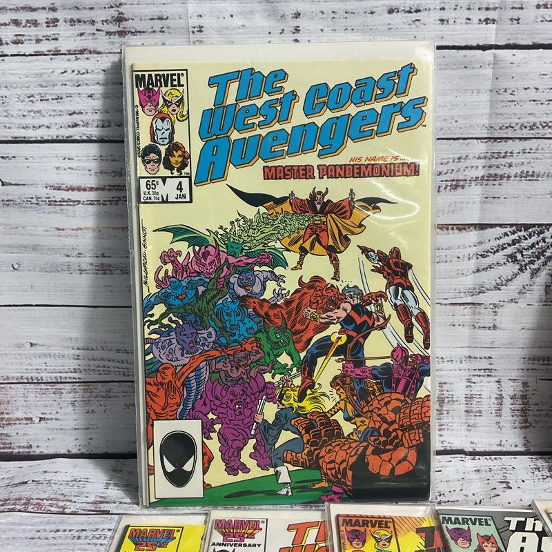 Lot Of 12 Vintage West Coast Avengers Marvel Superhero Comics 1984-89