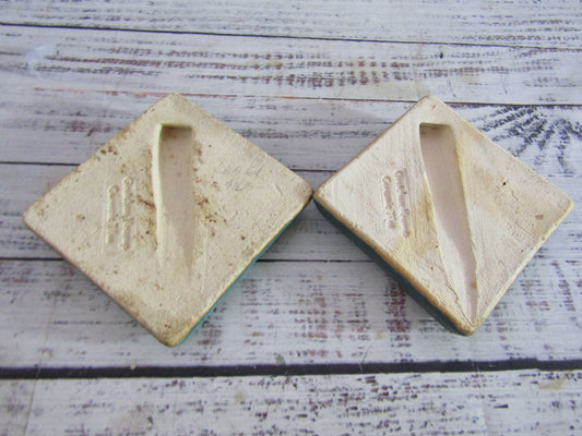 Gretchen Kramp Ceramic Seahorse Tile Set of 2