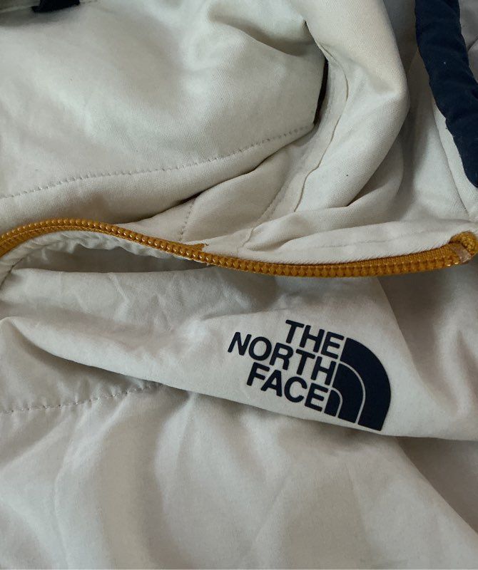 Women's The North Face Blue/Beige Jacket with hood Size XL