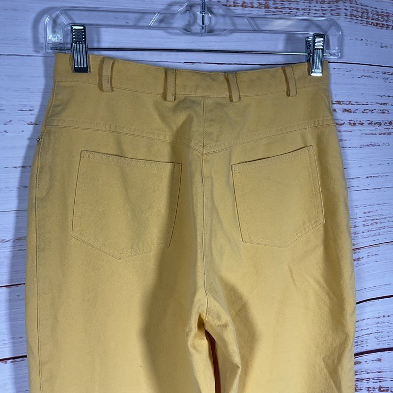 St. John Sport Essentials by Marie Grey Yellow Straight Leg Pants - Size 2