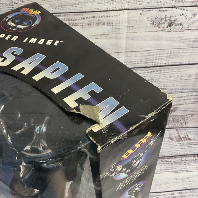 NOB Sharper Image Robosapien WW250 Chrome Mark W Tilden Signature Series, Remote