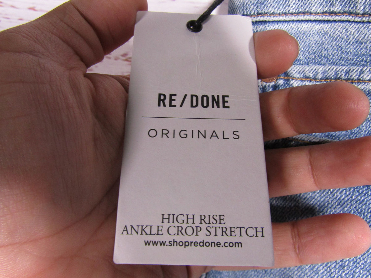Re/Done Mid 90s High Rise Ankle Crop Jeans Size 26 190-3WHRAC