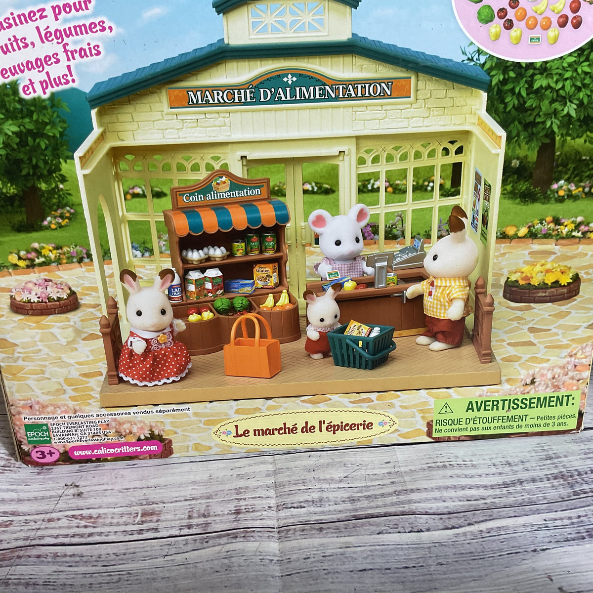 CALICO CRITTERS Marche d'Alimentation Grocery Market- CAR,CRITTERS NOT INCLUDED