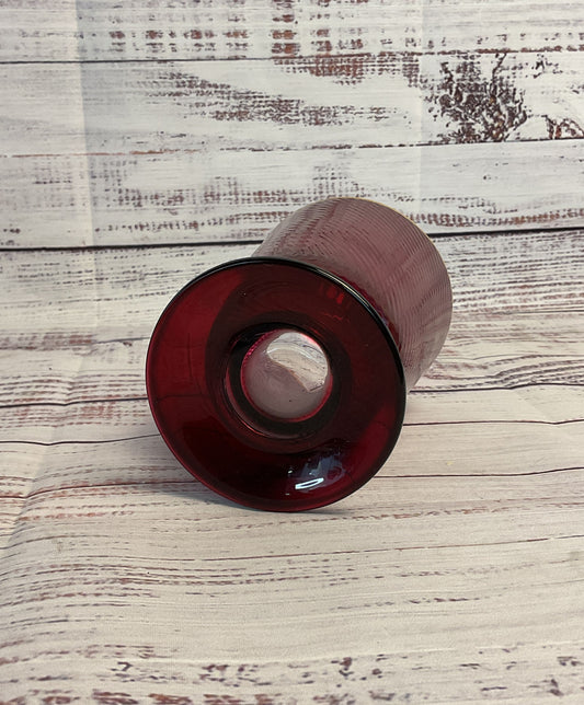 The Last Line Burgundy Mouth - Blown Glass Goblet Drinkware
