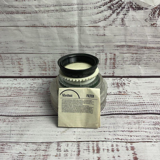 Vivitar Lot Of 5 Screw On Lens Filters UV Haze, Light Green, Orange, Red No. 25