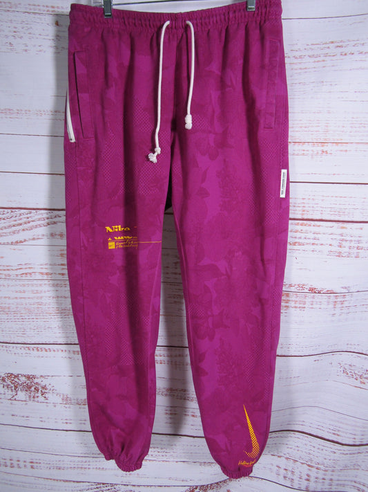 Nike Dri-FIT Standard Issue Men's Berry Basketball Sweatpants Size XL DV0016-564