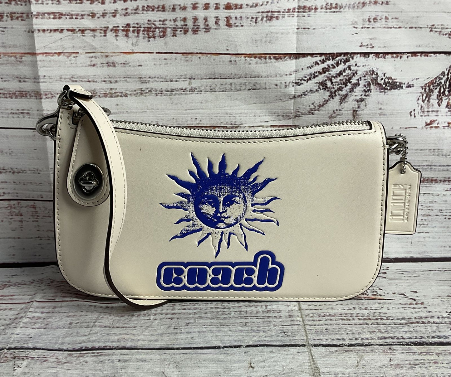 Coach Leather Lil Nas X Drop Penn Shoulder Bag Chalk