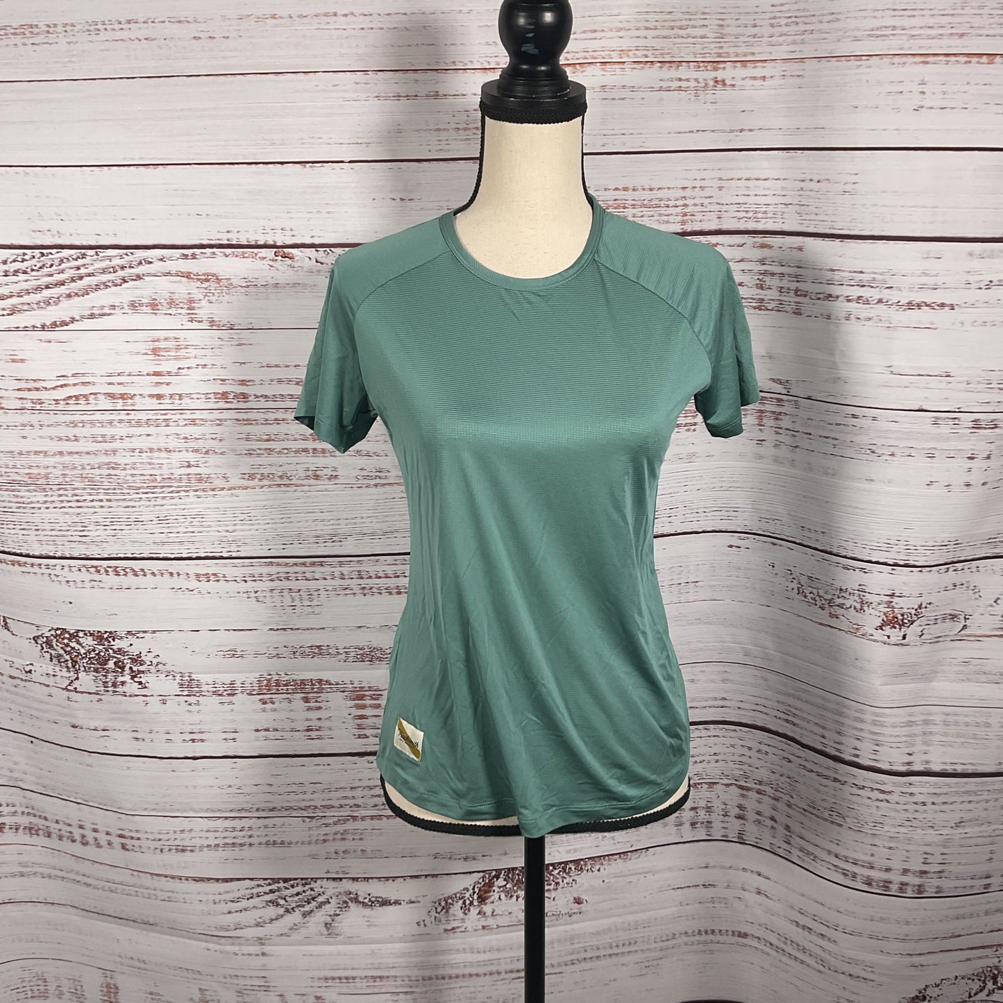 Tracksmith Patina Blue Green Polyester T-shirt - Size S