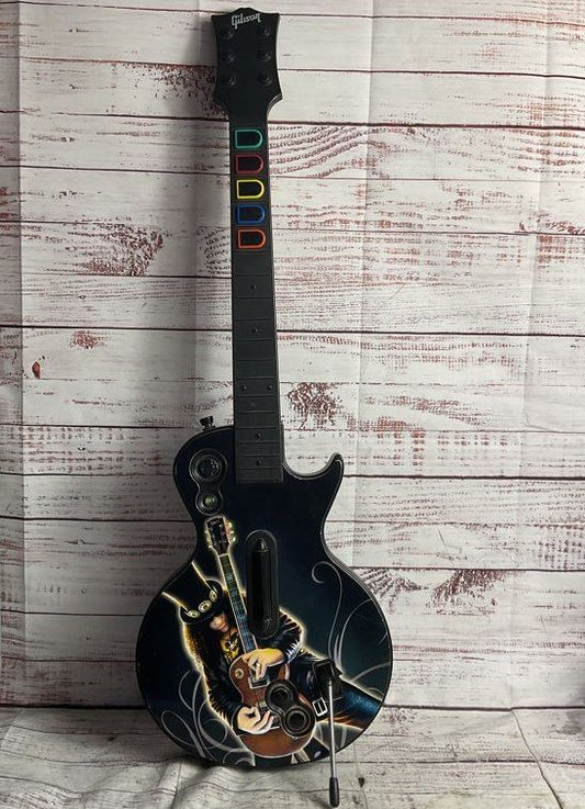 Sony PlayStation Activision Lot of 2 Guitar Hero Slash Star Guitars Red Black
