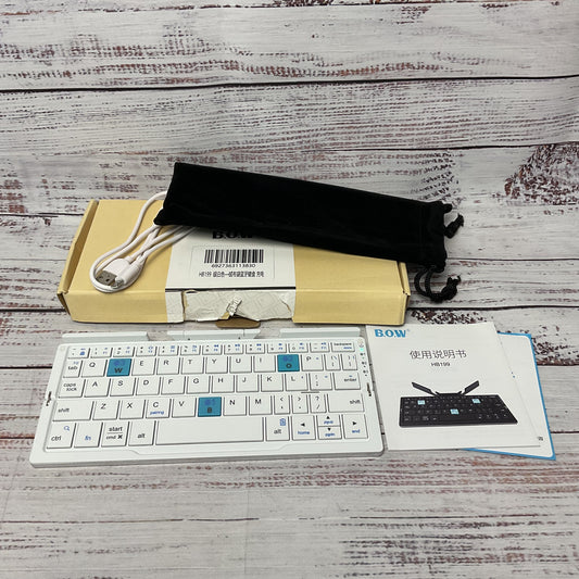 BOW HB199 Foldable Mini Bluetooth Keyboard W/ Phone Stand Working