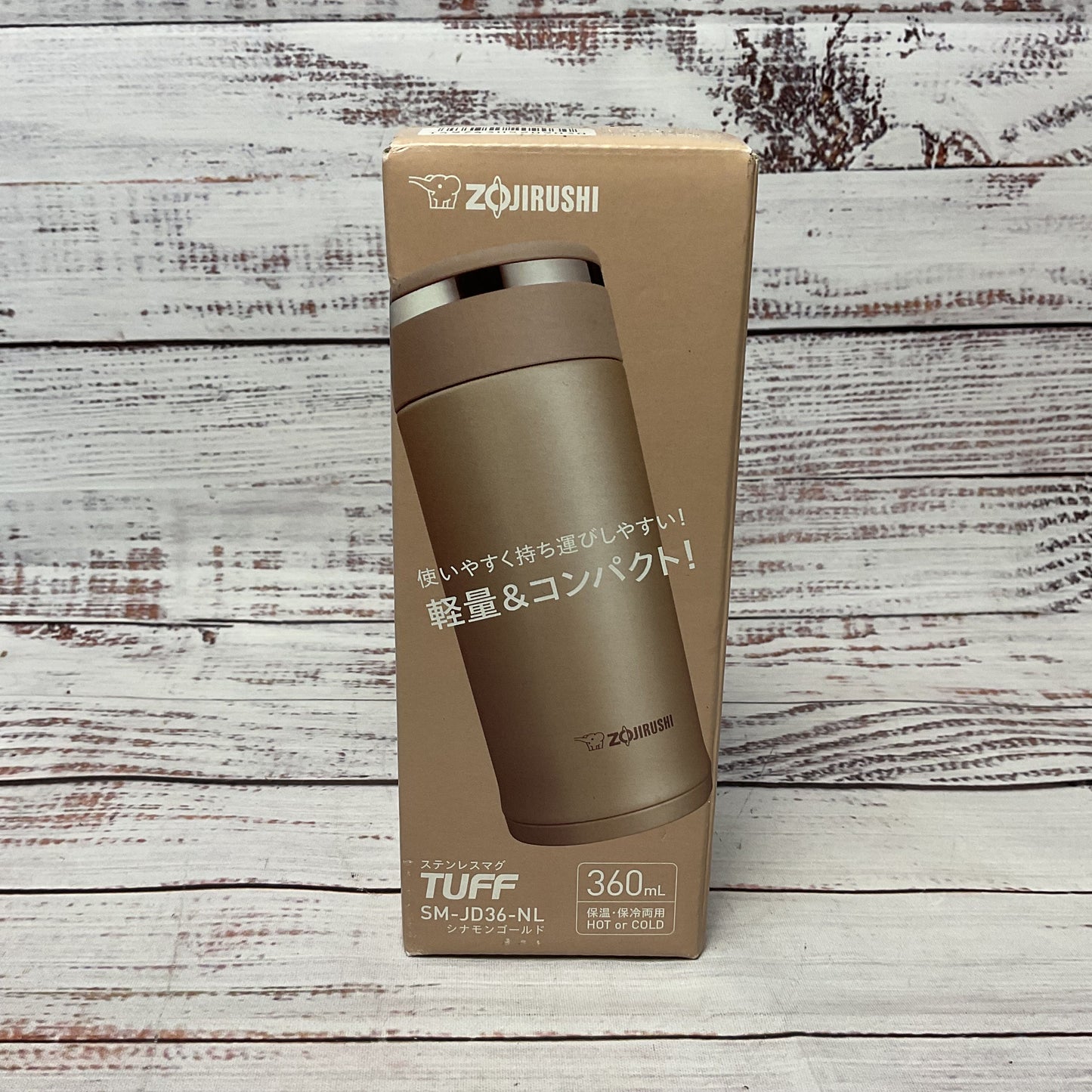 Zojirushi Tuff Stainless Mug Sm Jd36 Nl Vacuum Insulated Bottle 360ml New 2/2