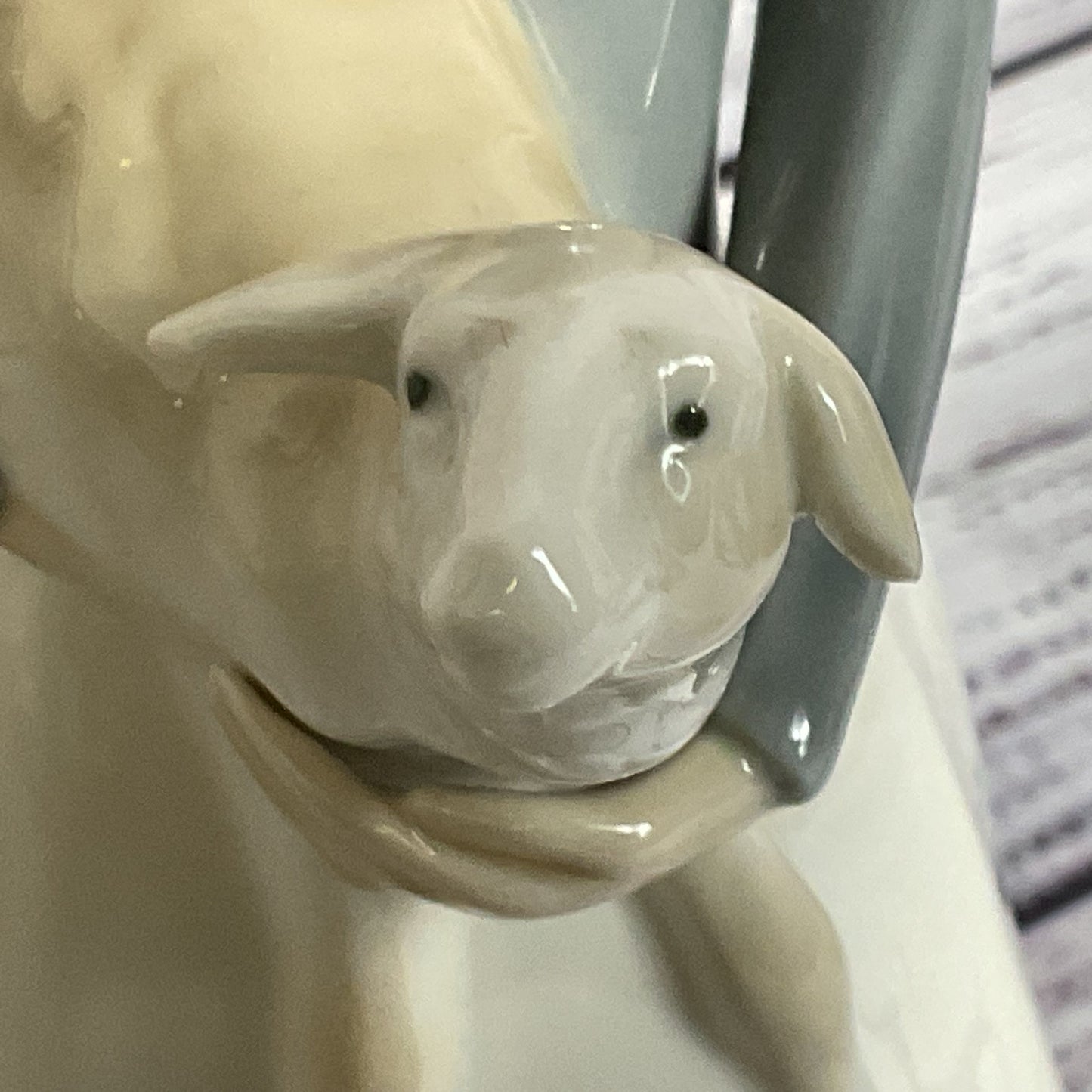 VTG. LLADRO Glossy Woman with Lamb 10.75" Figurine #G-22 M