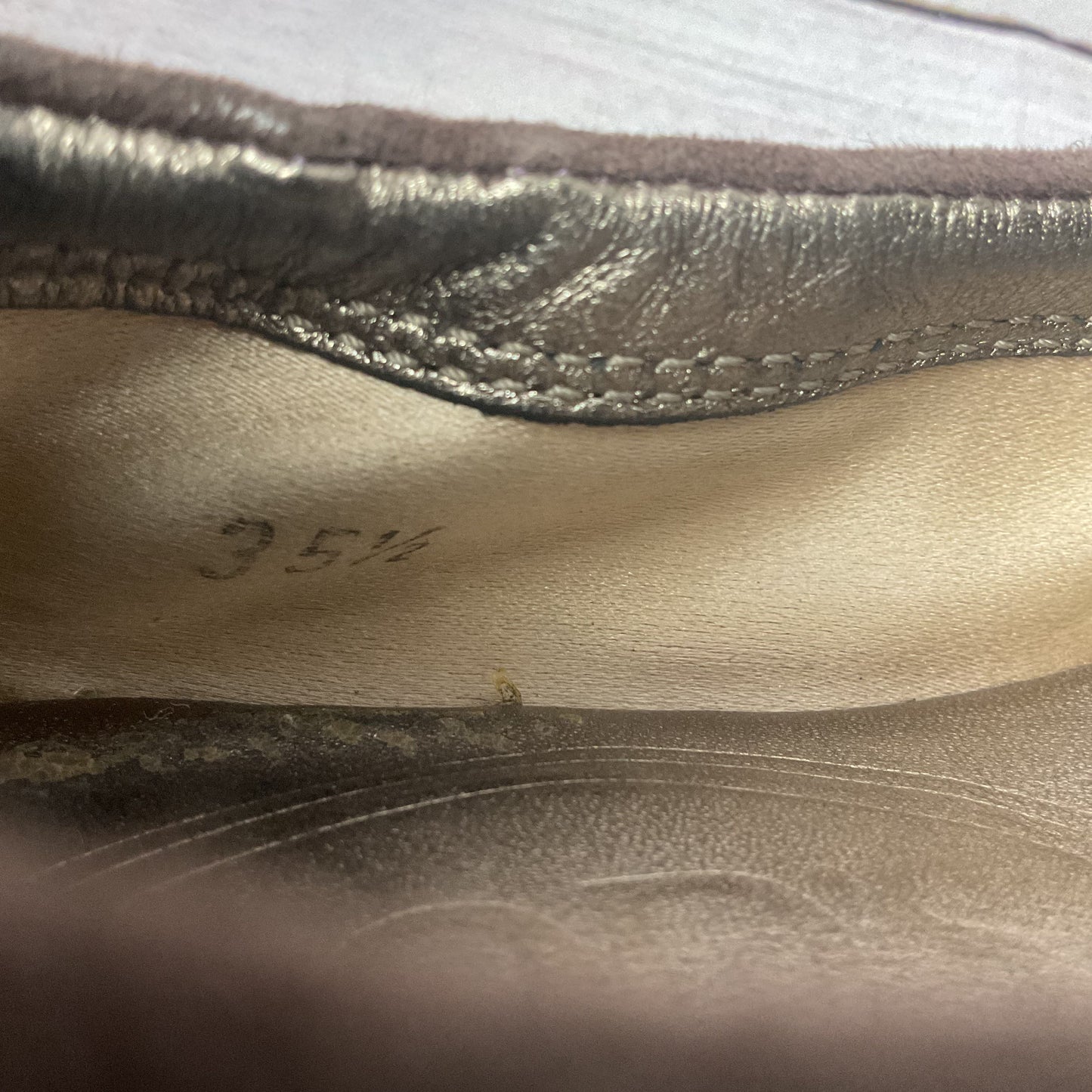 Tods Ballet Driver Brown Suede Foldable Flats Women Size 5.5