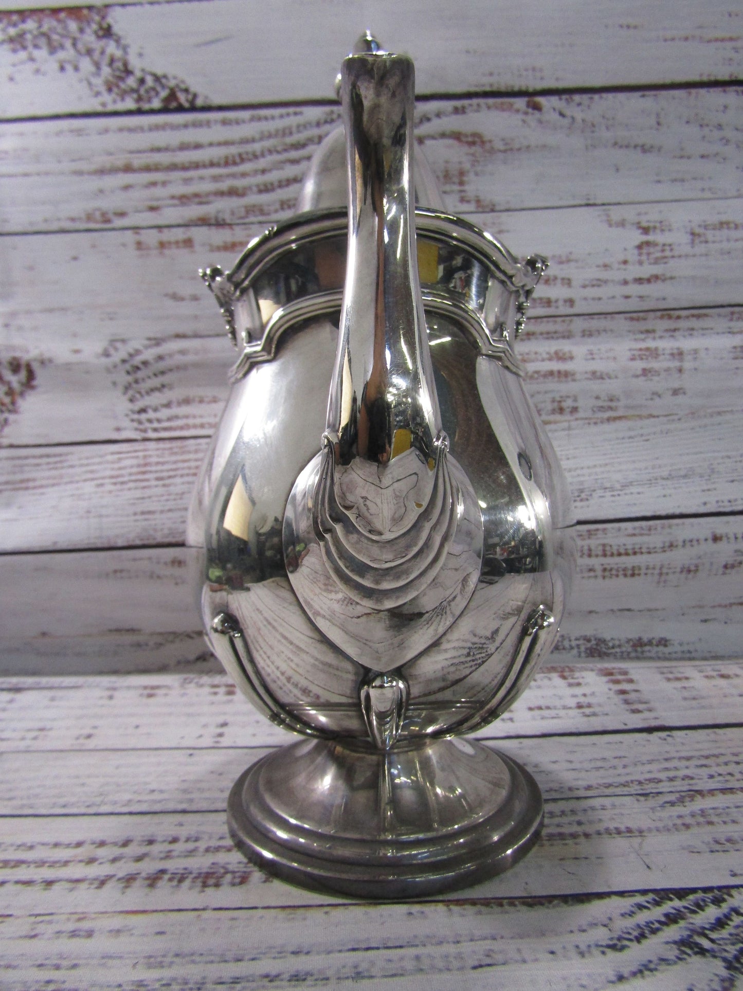 Reed & Barton Baronial Ornate Electroplated Nickel Silver Coffee Pot