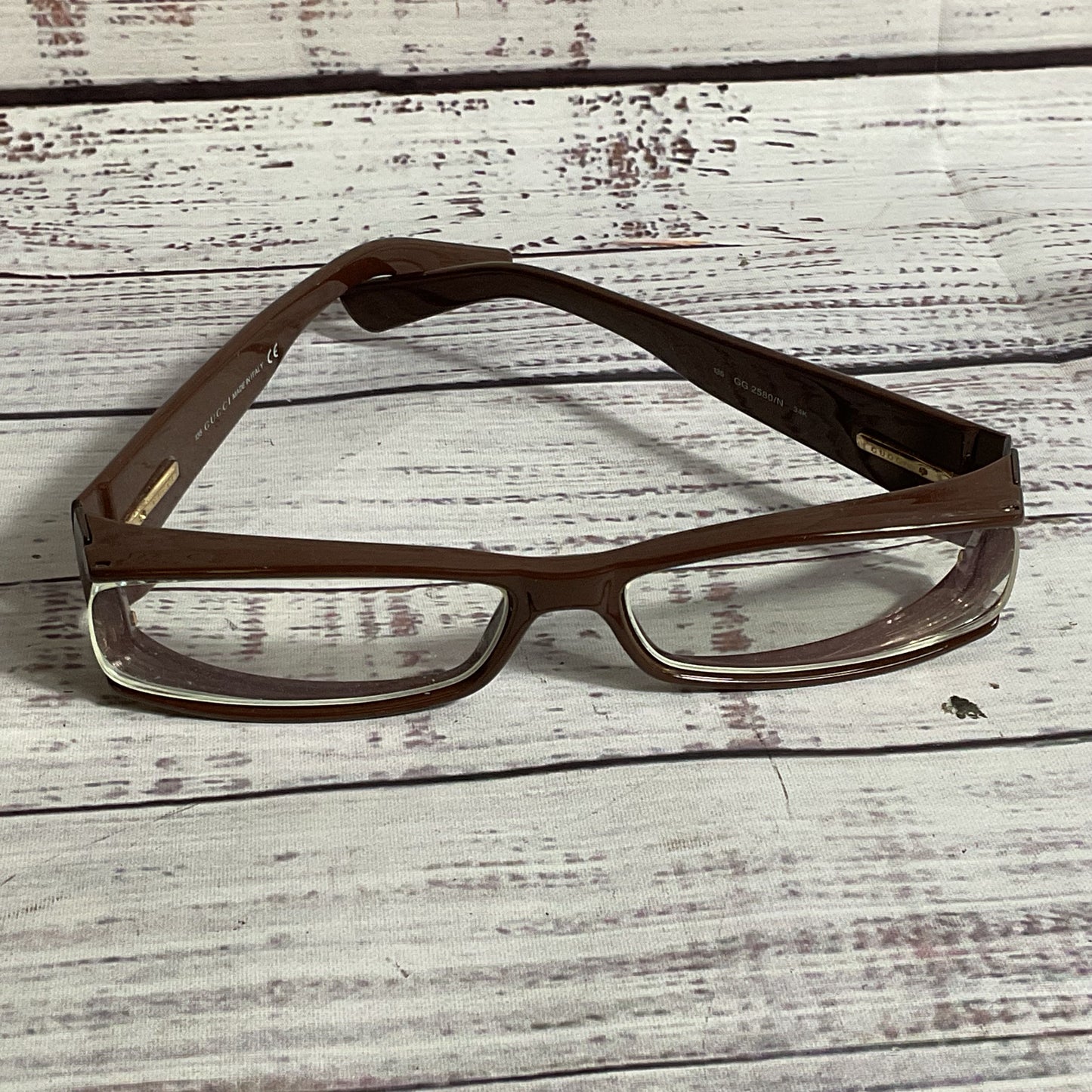 VTG. GUCCI GG2580/N 34K Unisex Eyeglasses Frames- 135 (FRAMES ONLY)