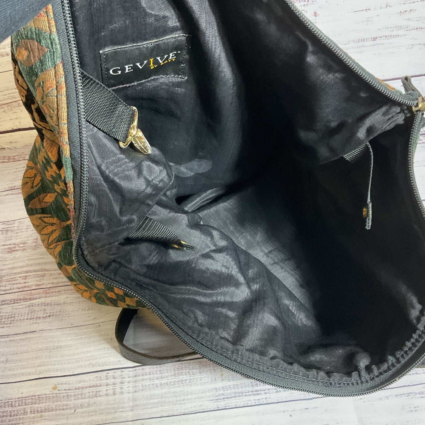 GAVIVE by Boyt Egyptian Motif Tapestry Tote Bag