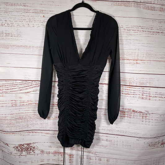 Tiger Mist Magnolia Cocktail Dress Ruched Blouson Sleeve Dress - Size M New