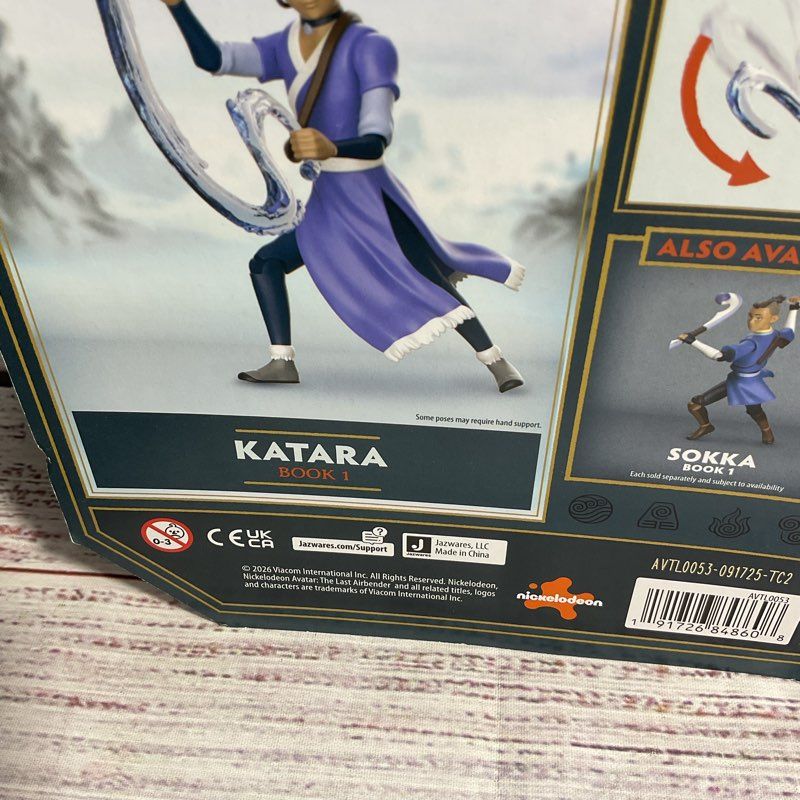 Nickelodeon Avatar The Last Airbender Katara/Sokka Book 1 Jazwares Figure Bundle