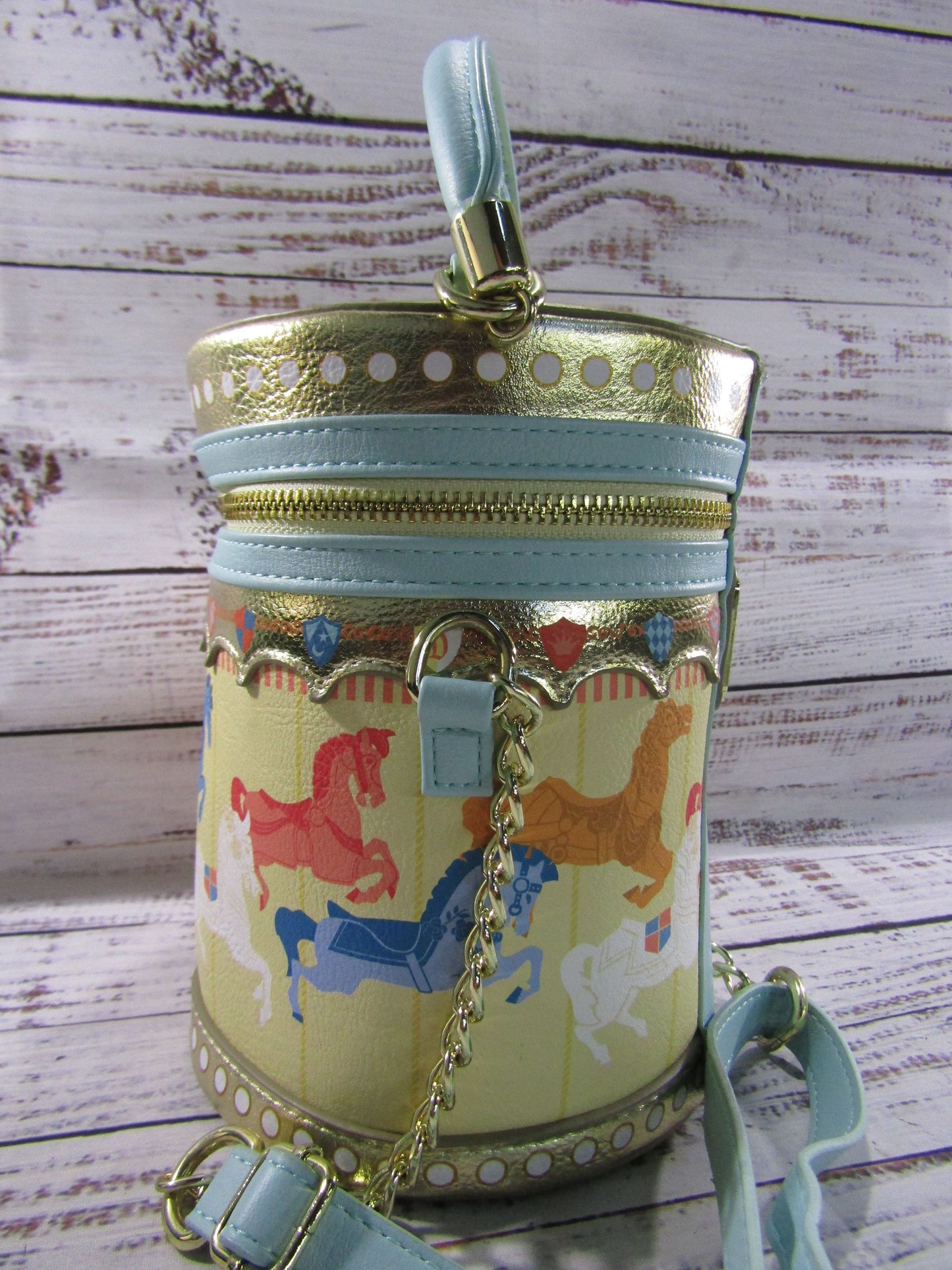 Disney Loungefly King Arthur Carrousel Crossbody Bag