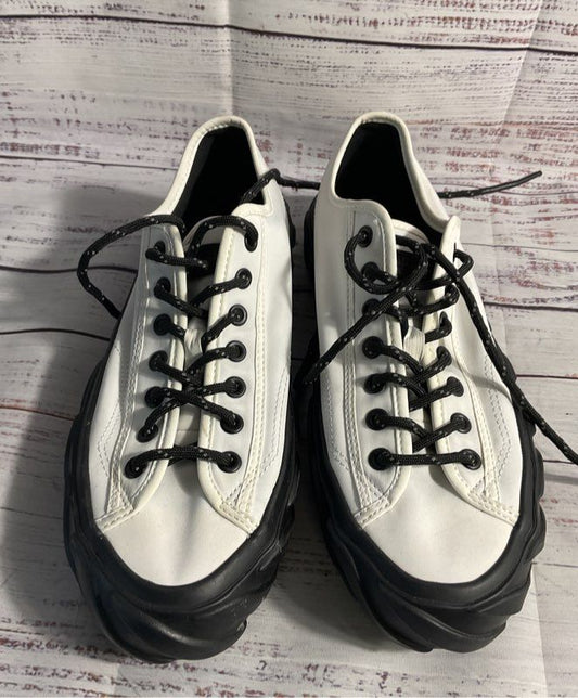 AGE Brand Men's Black & White Killer Whale Lace Up Sneakers Size 8 US