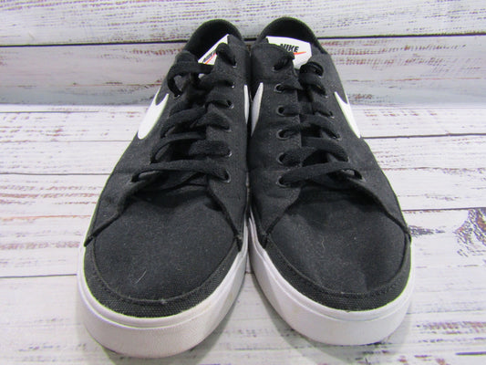Nike Court Legacy Men's Black Low Top Canvas Sneakers Size 8 CW6539-002