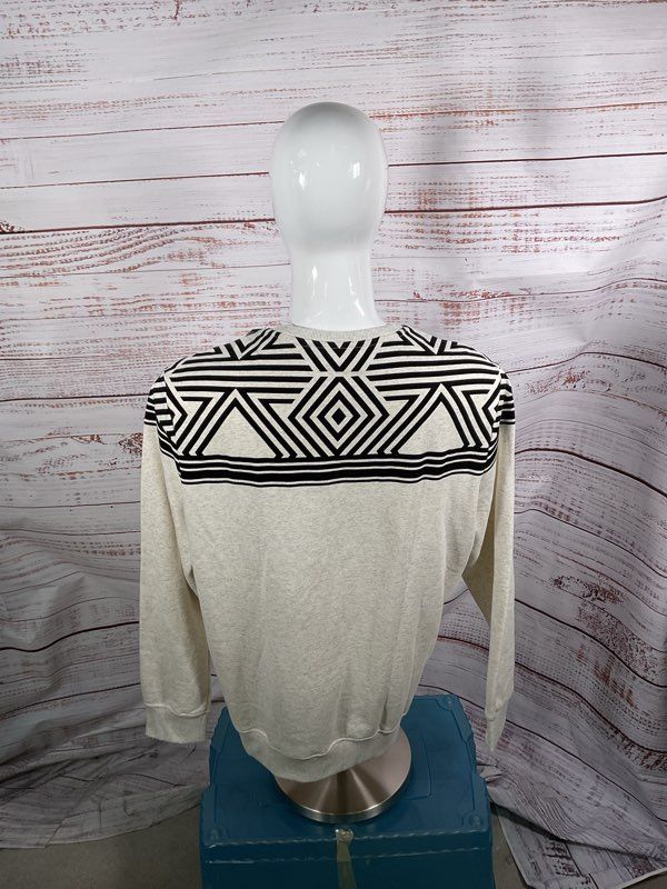 NEW Sean John Heather Grey & Black Top Pattern Pullover Long Sleeve Size 3XL