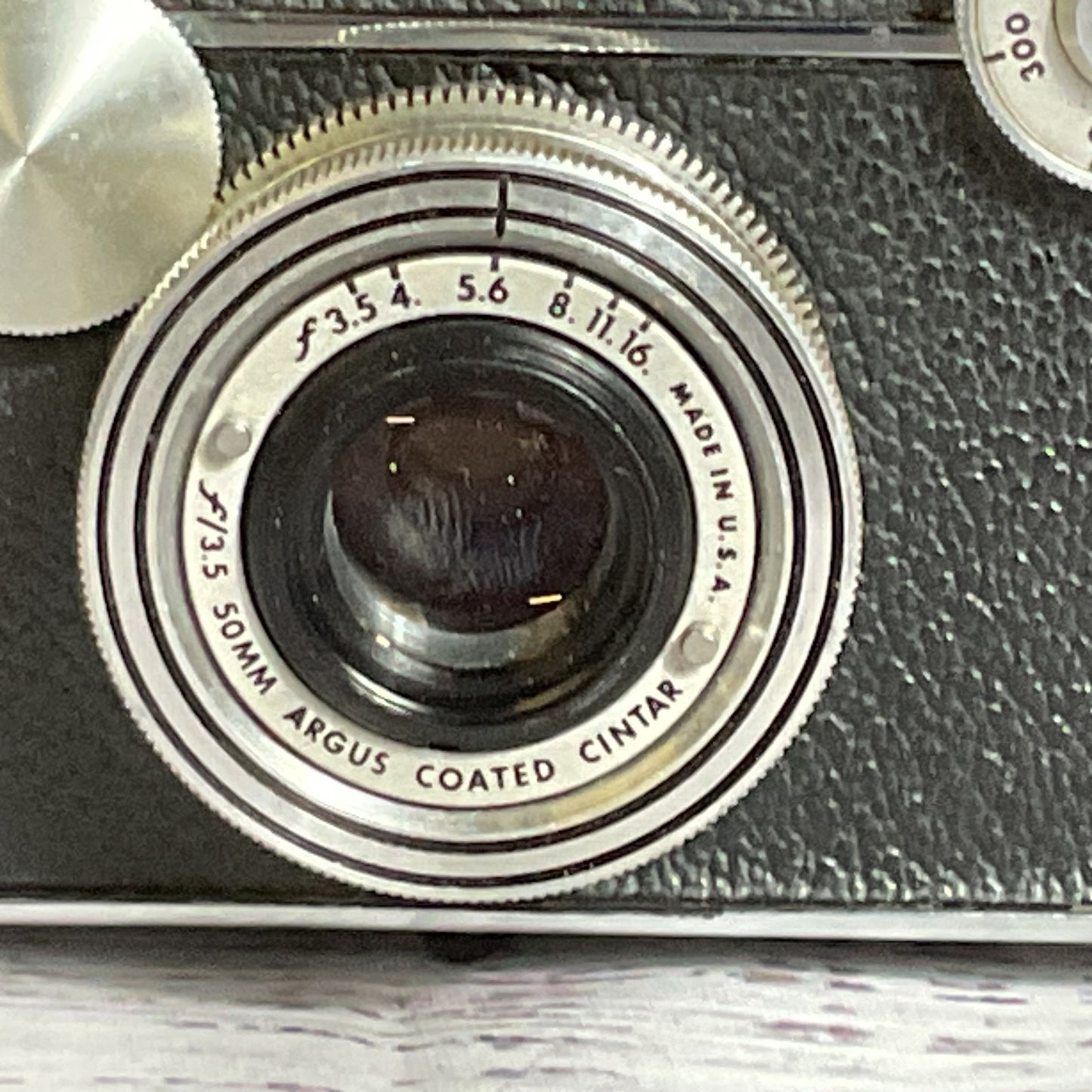 VTG. ARGUS C3 Rangefinder 35mm Camera w/ Cintar f:3.5 50mm Lens and Case- AS-IS