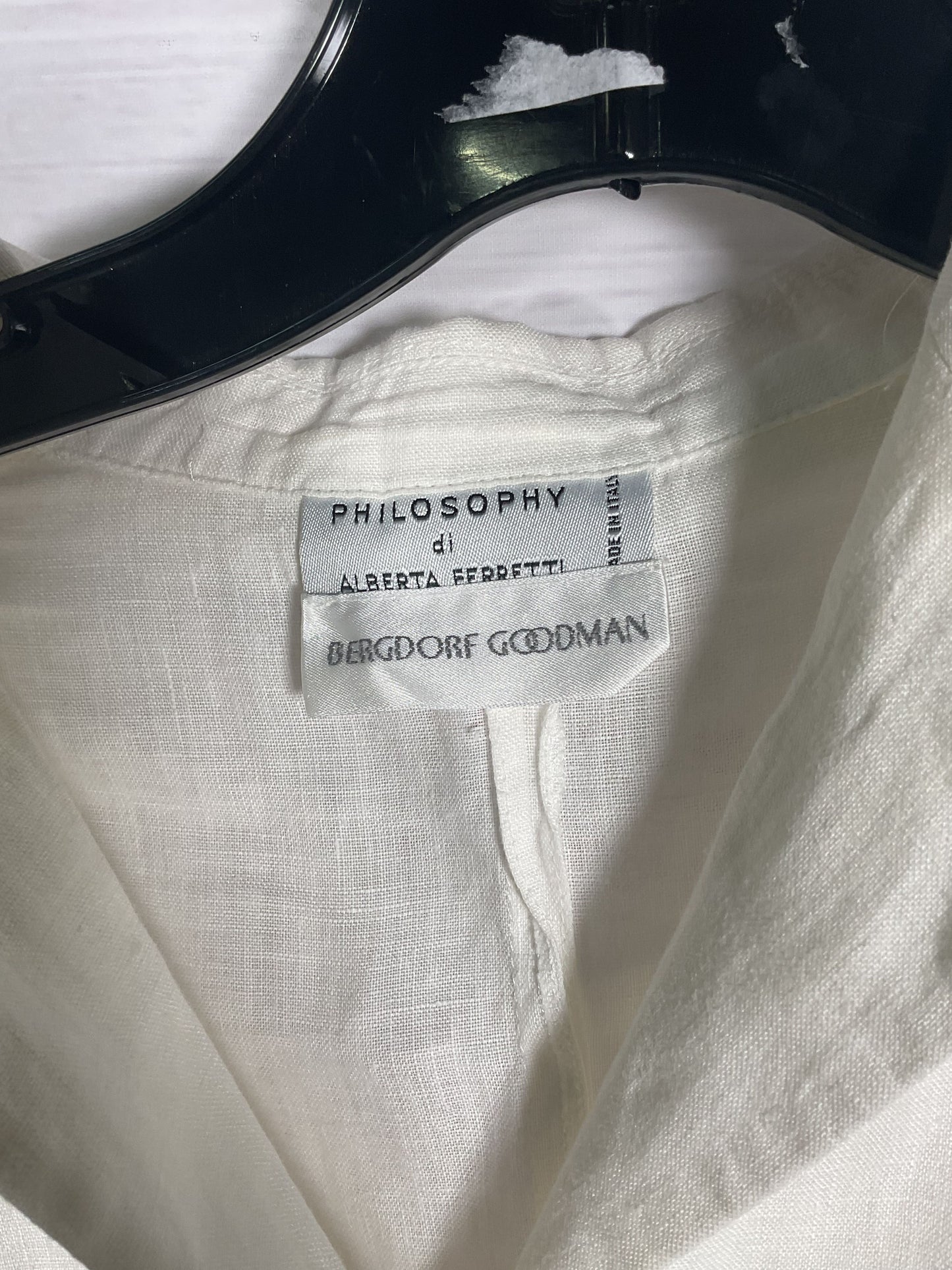 Philosophy di Alberta Ferretti White Long Sleeve Button Up - Size 10