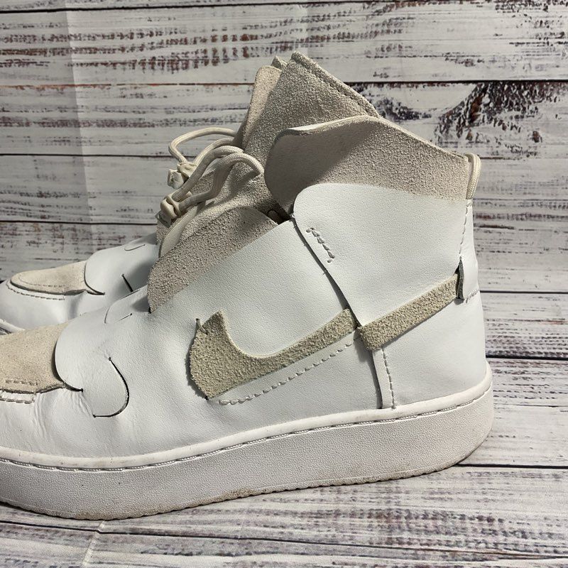 Nike Vandalised LX High Top White Platinum Designer Sneakers Women 8.5