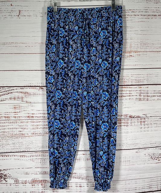 Tommy Bahama IslandActive Floral Jogger Pants Black Blue S