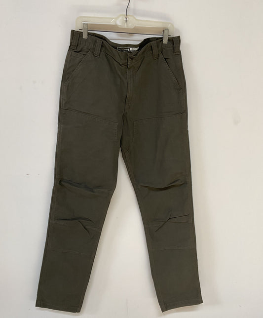 NWT Men's Carhartt Army Green Carpenter Pants Size 34