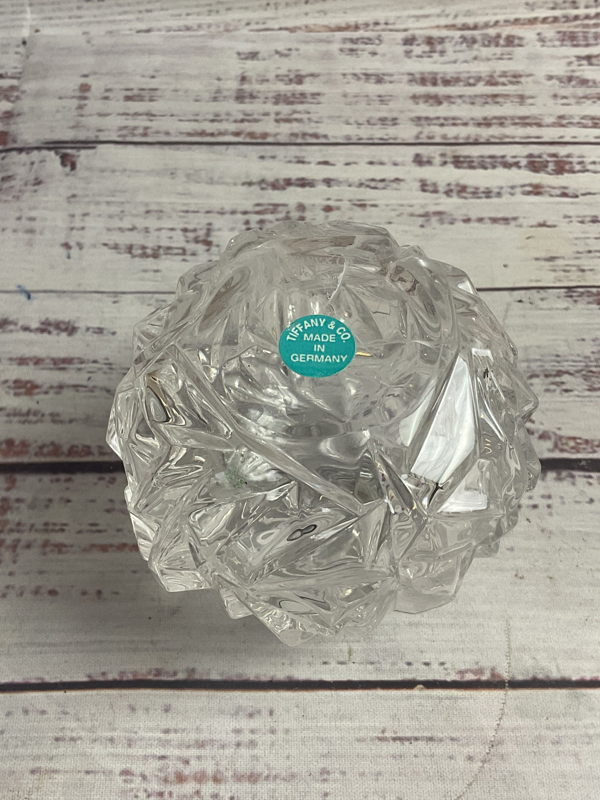 Tiffany Crystal Vase Perfume Bottle with Sticker