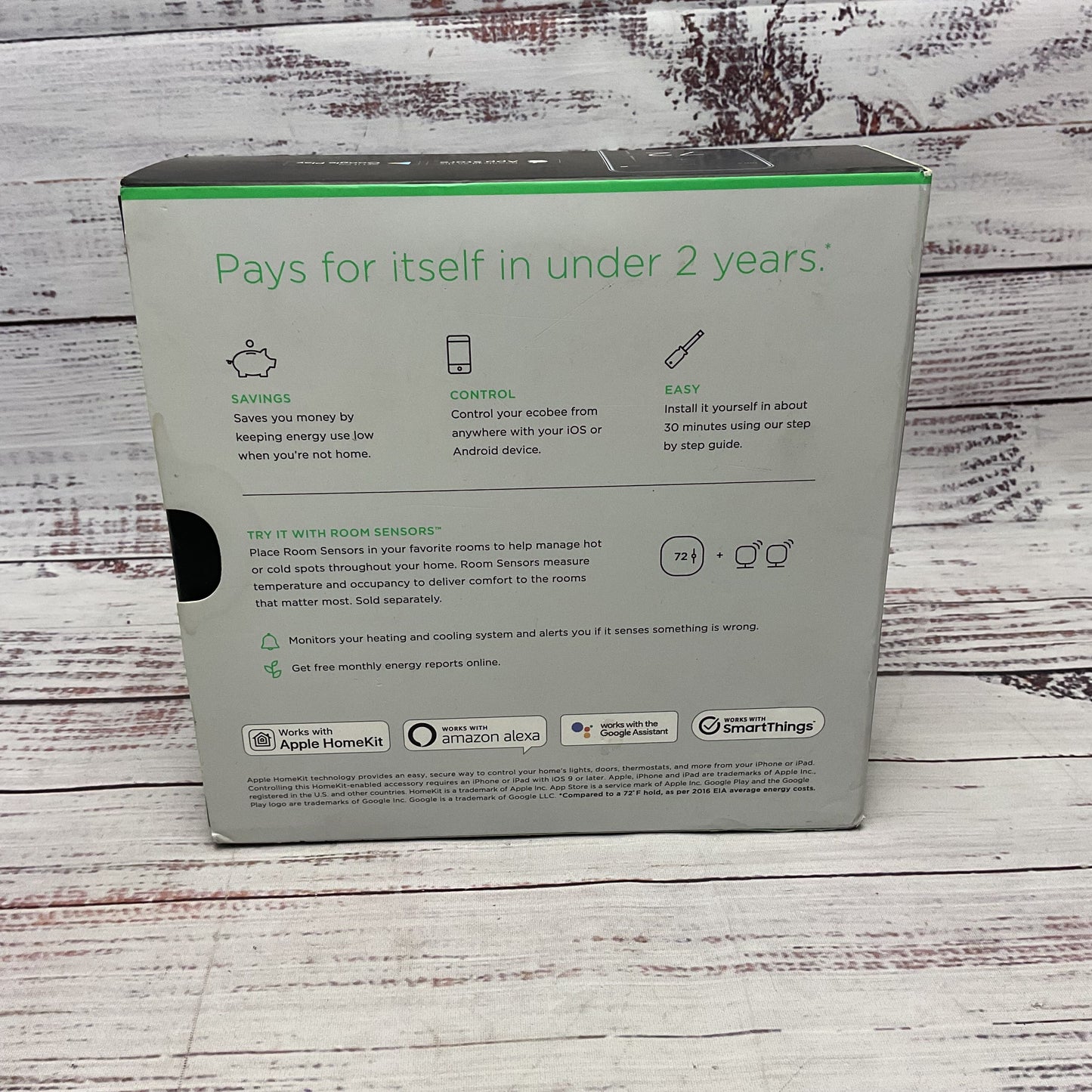Ecobee3 Lite Smart Programmable Wifi Thermostat Untested