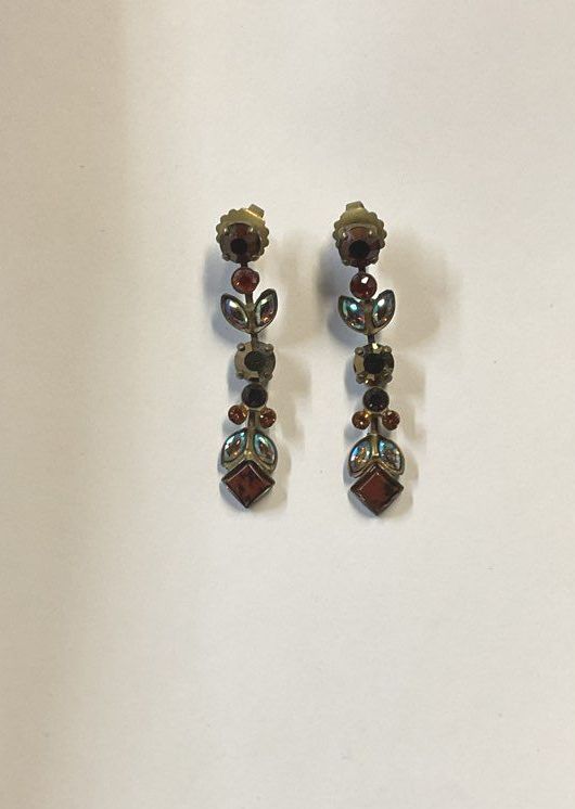 Sorrelli Metal Vintage Flower Drop Earrings