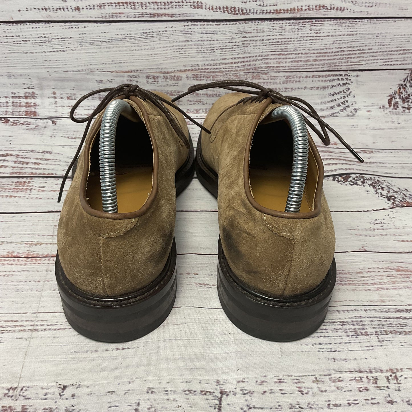 Suitsupply Brown Suede Derby Dress Shoe Men Size 7.5