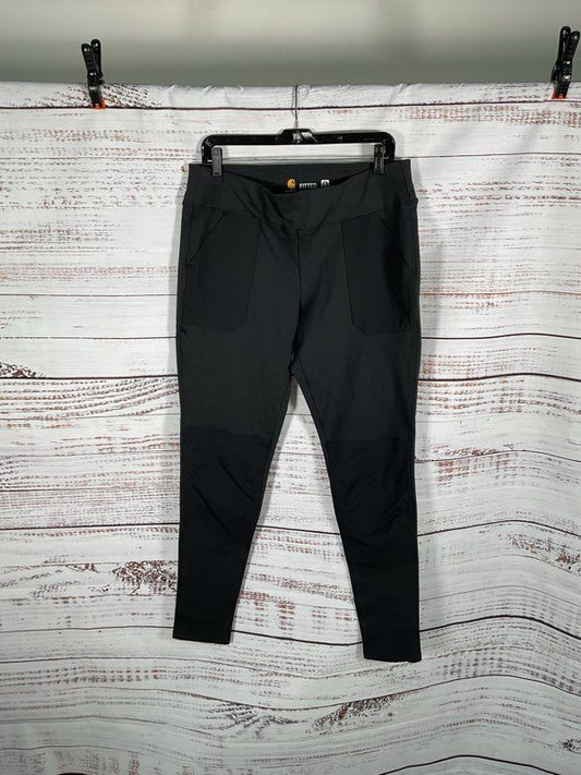 CARHARTT Force Leggings Women's L 12/14 Tall Black Fitted Utility Yoga Pants