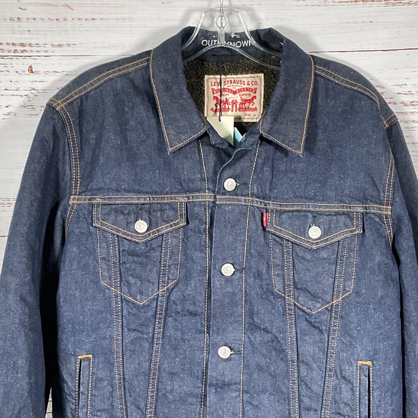 NWT LEVI'S X OUTERKNOWN Lined Sherpa Trucker Jacket- SZ M