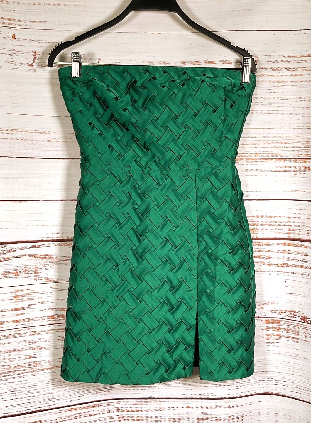 Amanda Uprichard Arely Mini Dress Dark Green XS